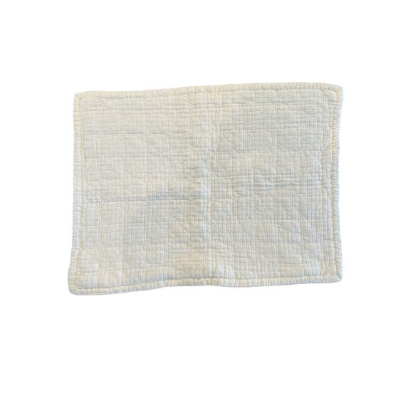 UGG Standard Pillowcase Quilted Cover Cream Zip Closure 26x20 Reversible Pad - Picture 2 of 8